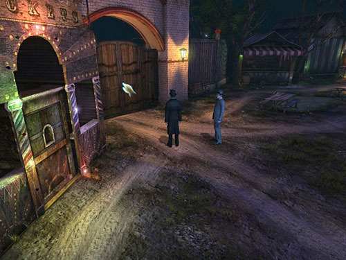 Leave the carousel and walk to the big gate - Eliminate Factorys Reservoir | A Grand Final in the Fun Fair - A Grand Final in the Fun Fair - The Testament of Sherlock Holmes Game Guide