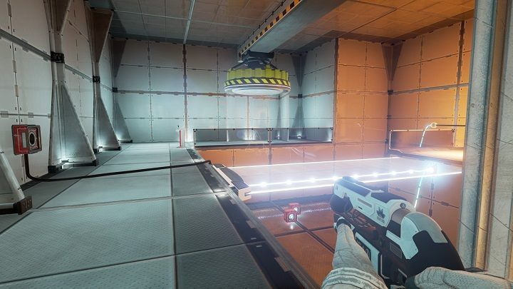 After you enter the room, you will notice two containers with beams - Chapter 4 | Walkthrough - Walkthrough - The Turing Test Game Guide