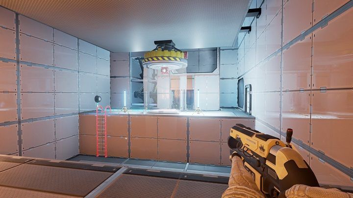 Use the control panel to position the magnet with container just like in the screenshot above - Chapter 4 | Walkthrough - Walkthrough - The Turing Test Game Guide