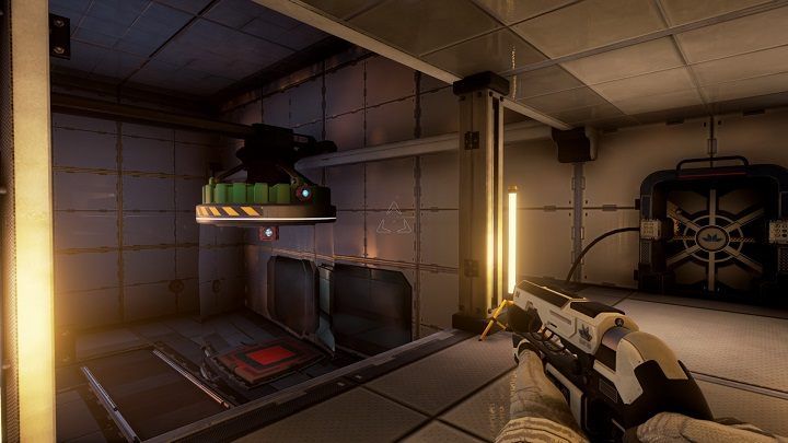 There, take the energy beam from the wall and put it into the first magnet - Chapter 5 | Walkthrough - Walkthrough - The Turing Test Game Guide