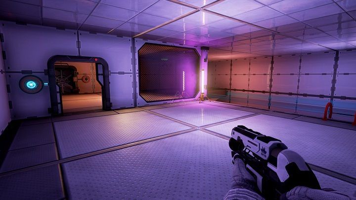 Leave the beam that is in front of you and proceed through the opened door - Chapter 5 | Walkthrough - Walkthrough - The Turing Test Game Guide