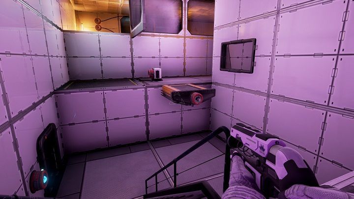 First, take the beam from the bottom and open the movable bridge - Chapter 6 | Walkthrough - Walkthrough - The Turing Test Game Guide