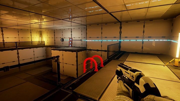 Enter the room and notice the camera that keeps following you - Secret rooms | Walkthrough - Walkthrough - The Turing Test Game Guide