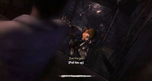 As soon as Ben has finished talking, take the tough decision (see the table below) - Chapter 6: For Whom The Bell Tolls | Episode IV: Around Every Corner - Episode IV: Around Every Corner - The Walking Dead Game Guide