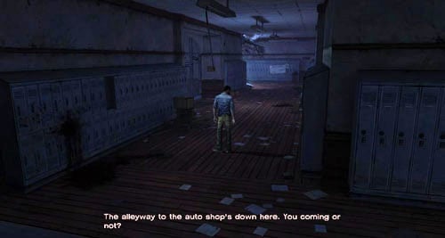 After leaving the room you can look at the photograph (Look At: Photo) and the sign concerning the rules and principles of Crawford (Look At: Sign) - Chapter 5: Georgias Last City - Arrival & Battery | Episode IV: Around Every Corner - Episode IV: Around Every Corner - The Walking Dead Game Guide