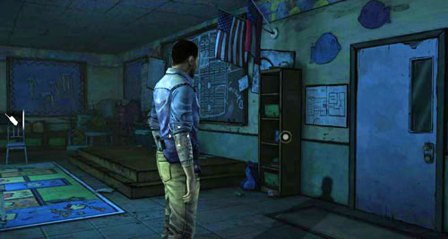 After youve worked out the plan, you will regain control over Lee - Chapter 5: Georgias Last City - Arrival & Battery | Episode IV: Around Every Corner - Episode IV: Around Every Corner - The Walking Dead Game Guide