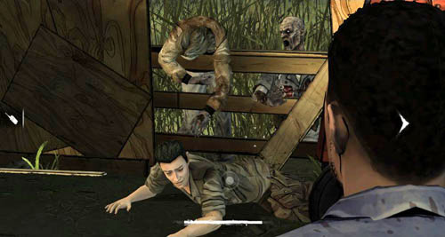 [TOUGH DECISION #2] - Chapter 4: Rock and a Hard Place - Good morning at the farm | Episode I: A New Day - Episode I: A New Day - The Walking Dead Game Guide