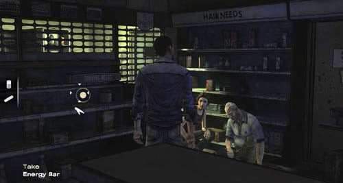 Go to the right - Chapter 5: Its Just One Bullet - In the pharmacy | Episode I: A New Day - Episode I: A New Day - The Walking Dead Game Guide