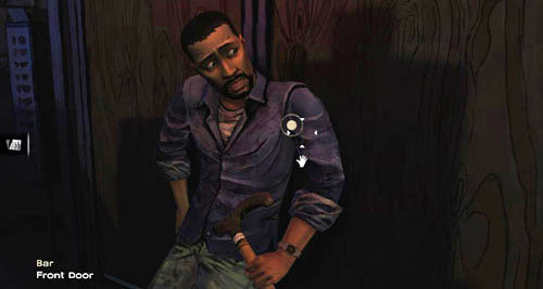 and then use it to bar the Front Door - Chapter 7: Two Enter, One Leaves | Episode I: A New Day - Episode I: A New Day - The Walking Dead Game Guide