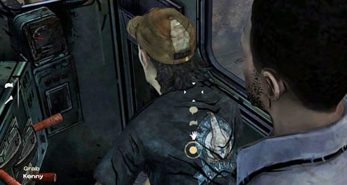 There are three possibilities as the following situation is concerned - you can reassure Kenny, or make him angry and in the latter case, either youll win with him, or let him win - Chapter 5: Handle It - Duck gets worse and worse | Episode III: Long Road Ahead - Episode III: Long Road Ahead - The Walking Dead Game Guide