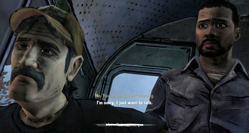 Lets start with the peaceful solution - Chapter 5: Handle It - Duck gets worse and worse | Episode III: Long Road Ahead - Episode III: Long Road Ahead - The Walking Dead Game Guide