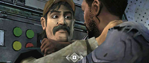 If you want to fight, after blocking a blow keep pressing the button shown on the screen - Chapter 5: Handle It - Duck gets worse and worse | Episode III: Long Road Ahead - Episode III: Long Road Ahead - The Walking Dead Game Guide