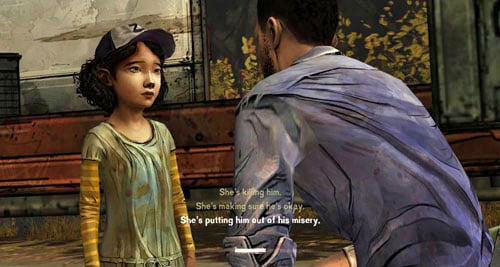 Answer what you want to the first question, and then anything to the next one (Clementine will remember your honesty - Chapter 5: Handle It - Duck gets worse and worse | Episode III: Long Road Ahead - Episode III: Long Road Ahead - The Walking Dead Game Guide