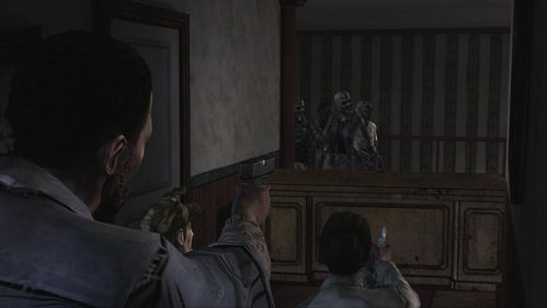 The group shelters in a corridor where after a while zombies will appear - Chapter 2: Siege | Episode V: No Time Left - Episode V: No Time Left - The Walking Dead Game Guide