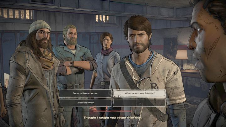 Sounds like an order - The Walking Dead: A New Frontier: Chapter 2 - Building for Tomorrow - The Walking Dead: A New Frontier: Episode 3 Above the Law - The Walking Dead: The Telltale Series - A New Frontier Game Guide