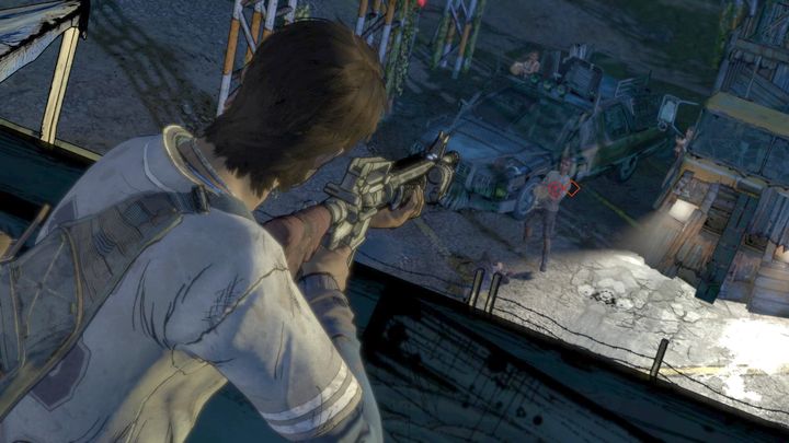 After youve talked to Gabe, some visitors from New Frontier will knock on the towns gates, with a hostage, to make things interesting - The Walking Dead: A New Frontier: Chapter 2 - Enemy at the Gates - The Walking Dead: A New Frontier: Episode 2 Ties that Bind - Part 2 - The Walking Dead: The Telltale Series - A New Frontier Game Guide