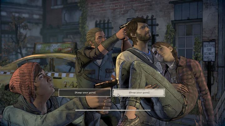 The last, fifth important choice will take place at the end of the sixth chapter - The Walking Dead: A New Frontier: Important choices Ties that Bind - Part 2 - The Walking Dead: A New Frontier: Episode 2 Ties that Bind - Part 2 - The Walking Dead: The Telltale Series - A New Frontier Game Guide