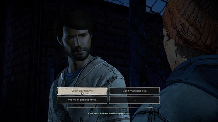 Youll leave the building after the argument and begin the search for a truck - The Walking Dead: A New Frontier: Chapter 5 - Smoke and Fire - The Walking Dead: A New Frontier: Episode 4 Thicker than Water - The Walking Dead: The Telltale Series - A New Frontier Game Guide