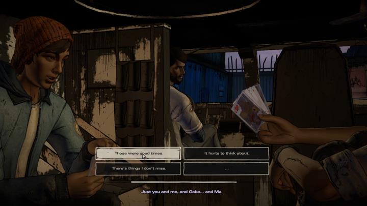 The cut-scene ends with a conversation with Kate - The Walking Dead: A New Frontier: Chapter 6 - The Price of Justice - The Walking Dead: A New Frontier: Episode 4 Thicker than Water - The Walking Dead: The Telltale Series - A New Frontier Game Guide