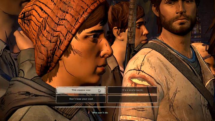 Youll learn that David is to be hanged on the main square - The Walking Dead: A New Frontier: Chapter 6 - The Price of Justice - The Walking Dead: A New Frontier: Episode 4 Thicker than Water - The Walking Dead: The Telltale Series - A New Frontier Game Guide