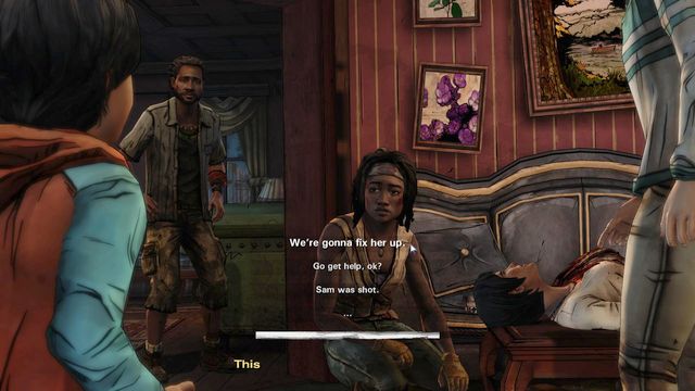 After reaching the house, your task will be to save Sams life - Chapter 3 | Episode 2: Give No Shelter - Episode 2: Give No Shelter - The Walking Dead: Michonne Game Guide
