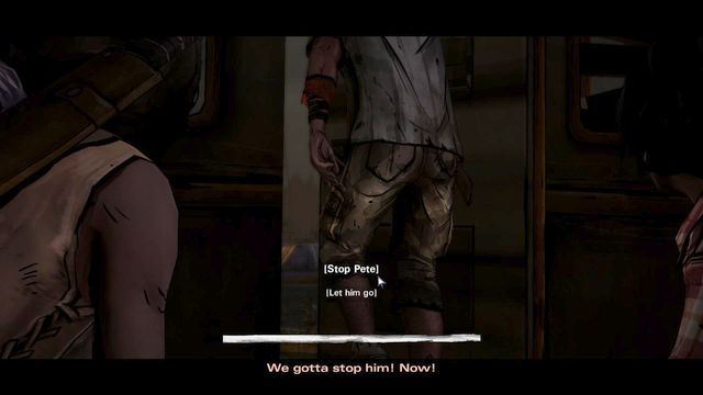 The first important choice refers to the events from the first chapter of this episode - Important Choices | Episode 2: Give No Shelter - Episode 2: Give No Shelter - The Walking Dead: Michonne Game Guide