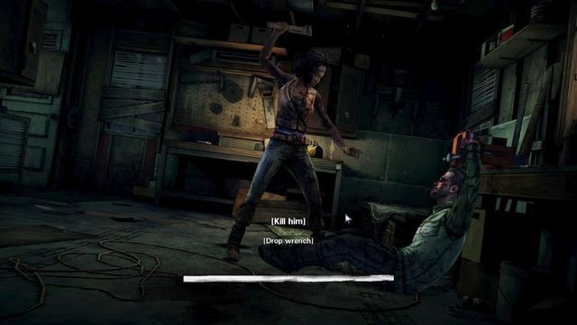 The last (fifth) important choice is found in the last chapter of this episode - Important Choices | Episode 2: Give No Shelter - Episode 2: Give No Shelter - The Walking Dead: Michonne Game Guide