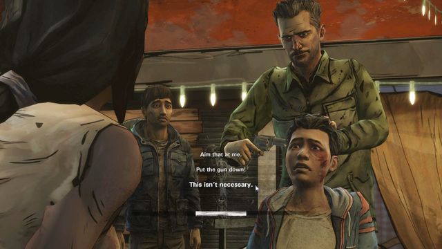 Aim that at me - Chapter 6 | Episode 1: In Too Deep - Episode 1: In Too Deep - The Walking Dead: Michonne Game Guide