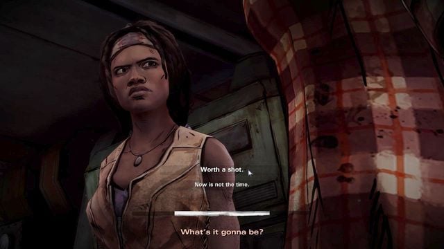 The third choice is deeply connected to the situation from the third chapter - Important Choices | Episode 1: In Too Deep - Episode 1: In Too Deep - The Walking Dead: Michonne Game Guide