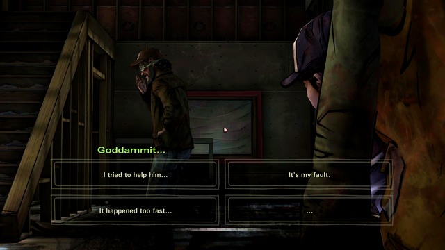 The mood after losing Luke - The Walking Dead Season Two: Chapter 5 - Unfinished House - The Walking Dead Season Two: Episode 5 No Going Back - The Walking Dead: Season Two Game Guide