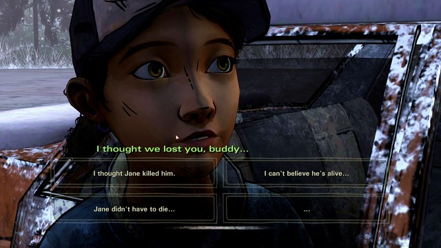 Clementine - The Walking Dead Season Two: Chapter 9 - Cold and Alone - Kenny - The Walking Dead Season Two: Episode 5 No Going Back - The Walking Dead: Season Two Game Guide