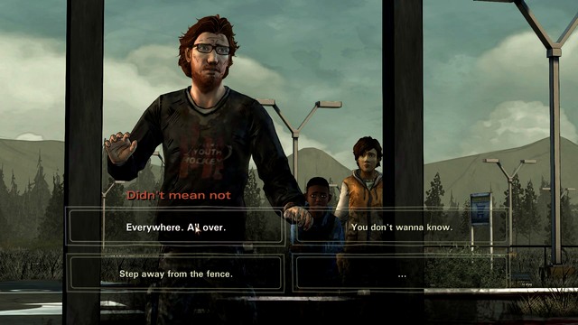 A group of strangers - The Walking Dead Season Two: Chapter 10 - No Going Back - Jane - The Walking Dead Season Two: Episode 5 No Going Back - The Walking Dead: Season Two Game Guide