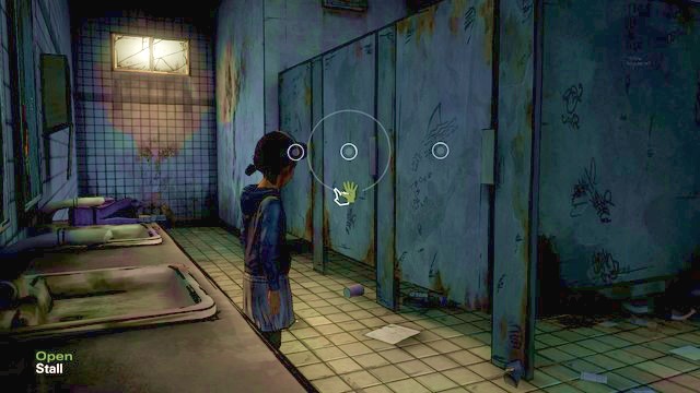 Check the stalls again - The Walking Dead Season Two: Chapter 1 - Old Friends - The Walking Dead Season Two: Episode 1 All That Remains - The Walking Dead: Season Two Game Guide