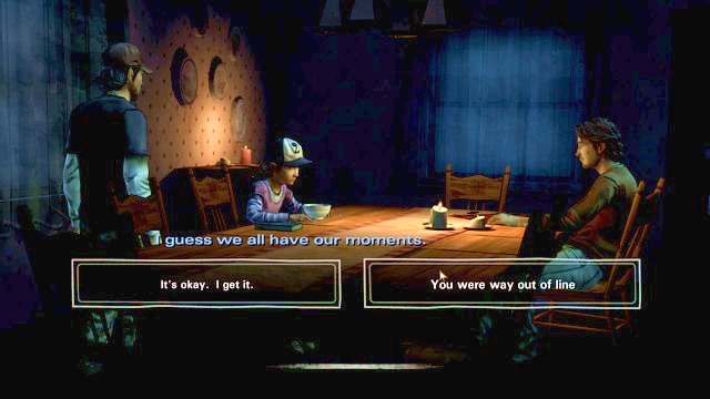 Nicks apology - The Walking Dead Season Two: Chapter 10 - Later That Night - The Walking Dead Season Two: Episode 1 All That Remains - The Walking Dead: Season Two Game Guide