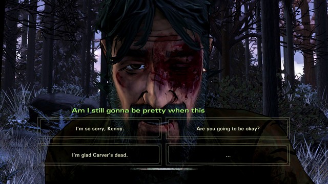 Kenny hardly bitten - The Walking Dead Season Two: Chapter 2 - In the Woods - The Walking Dead Season Two: Episode 5 No Going Back - The Walking Dead: Season Two Game Guide