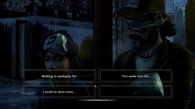 Kenny and Clementine - The Walking Dead Season Two: Chapter 3 - A Calm Quiet Night - The Walking Dead Season Two: Episode 5 No Going Back - The Walking Dead: Season Two Game Guide