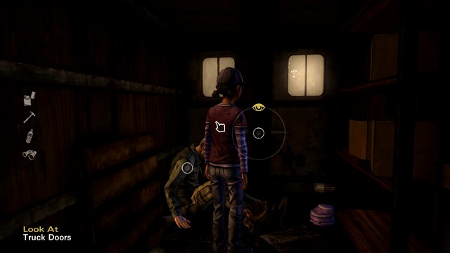 Locked in the truck - The Walking Dead Season Two: Chapter 1 - Two of Us - Pete - The Walking Dead Season Two: Episode 2 A House Divided - The Walking Dead: Season Two Game Guide