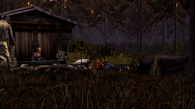 The shed where we have been with Nick - The Walking Dead Season Two: Chapter 3 - Departure - Nick - The Walking Dead Season Two: Episode 2 A House Divided - The Walking Dead: Season Two Game Guide