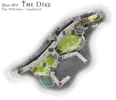 1 - Map M9 - The Dike | Walkthrough - Maps | Chapter II - The Witcher Game Guide & Walkthrough