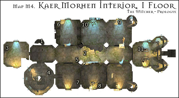Clear out the corridor (M4 - Kaer Morhen Interior, 1st Floor | Walkthrough - Prologue - The Witcher Game Guide & Walkthrough
