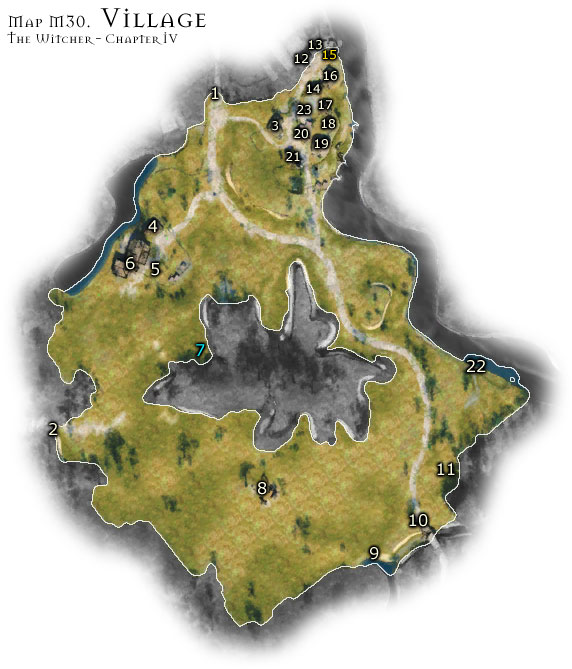 1 - Map M30 - Village | Walkthrough - Maps | Chapter IV - The Witcher Game Guide & Walkthrough
