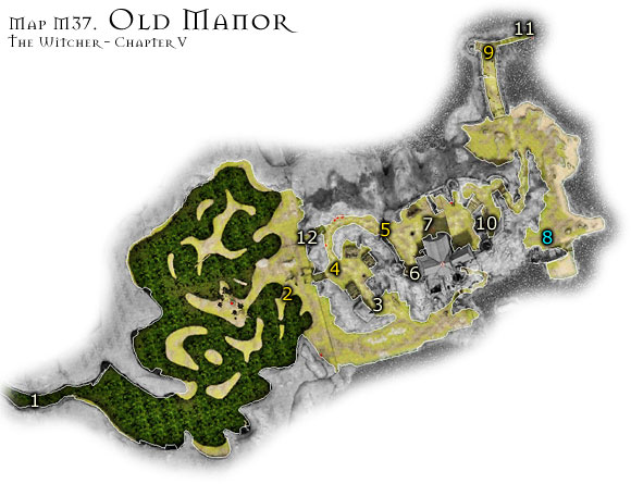 1 - Map M37 - Old Manor | Walkthrough - Maps | Chapter V - The Witcher Game Guide & Walkthrough