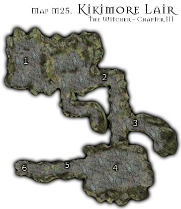 1 - Map M25 - Kikimore Lair | Walkthrough - Maps | Chapter III - The Witcher Game Guide & Walkthrough