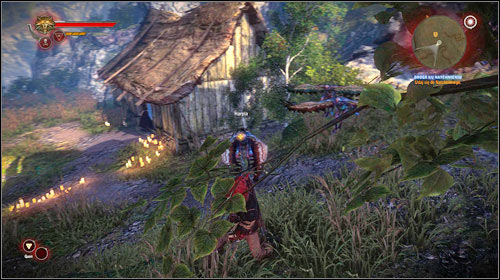 Right in front of the house you will be attacked by a swarm of harpies - the fight might be problematic, as they tend to surround you quickly - The Path to Vision - Main missions - The Witcher 2 Assassins of Kings Guide