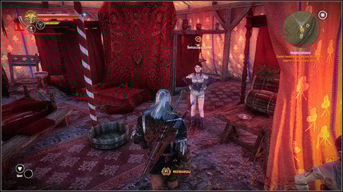 Leave the camp, head to the nearby brothel (M25, 12) and talk with Madame Carole there - Conspiracy Theory - Main missions - The Witcher 2 Assassins of Kings Guide