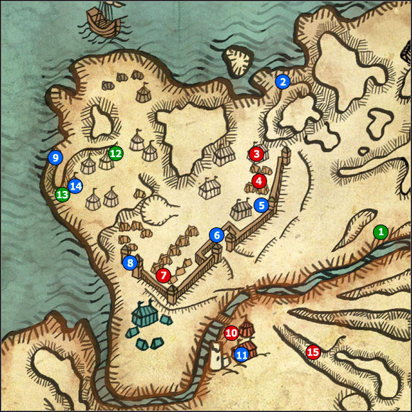 1 - M19 Henselts camp; M20 Old tower basement - Maps - The Witcher 2 Assassins of Kings Guide