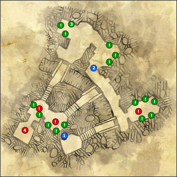 1 - M17 Harpy lair; M18 Dwarven catacombs - Maps - The Witcher 2 Assassins of Kings Guide