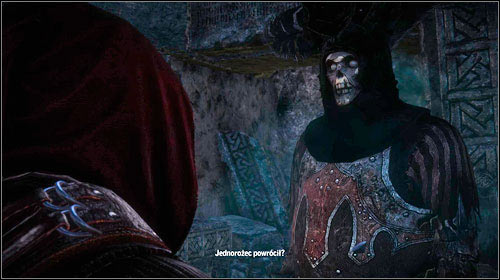 The wraith will ask you a few questions to check if youre telling the truth - Death Symbolized | Iorweth - Main missions - The Witcher 2 Assassins of Kings Guide