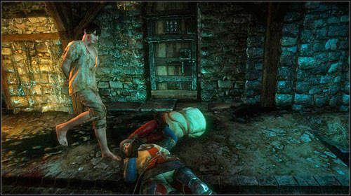 After going through the door you will note Aryan leaving the torture chamber accompanied by two guards, who he will knock down - The Dungeons of the La Valettes (step 5) - Main missions - The Witcher 2 Assassins of Kings Guide