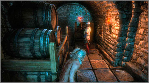 The only option you have is to kill all the guards or stun them one after another - The Dungeons of the La Valettes (step 5) - Main missions - The Witcher 2 Assassins of Kings Guide